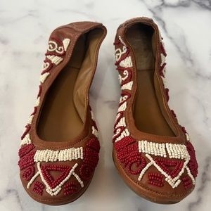 Tory Burch Beaded Flat